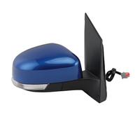Wing Door Mirror 6 Pins Rearview Mirror Assembly For Focus Mk2 2008-2011 Euro Version Heated Turn Signal Light Side Car Accessories Wing Mirror Assembly(Blue,Right)