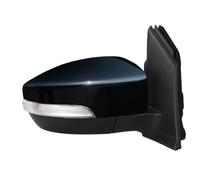 Wing Door Mirror 6pins Side Mirror Assembly Assy Rearview Mirror Turn Signal Lights Glass Lens Accessories For Kuga For Escape 2013-2020 Wing Mirrors for Cars(Black right)