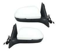 Wing Door Mirror 8 Pins Rearview Mirror Assembly For VW For Teramont For Atlas 2018-2021 US Version White Blind Spot Light Dual Plug Car Accessories Wing Mirror Assembly(1pair)