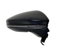 Wing Door Mirror Car Accessories Side Rearview Mirror Assembly For A6 Quattro S6 2019-2022 Auto Electric Folding Turn Signal Blind Spot Wing Mirror Assembly(Black,12 pin R)