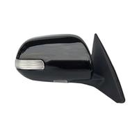 Wing Door Mirror Car Outside Rearview Assembly For Toyota Highlander 2009-2013 Side Rear View Mirrors LED Turn Signal Electric Folding Complete Mirror(Black,9 Wire R)