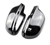 Wing Door Mirror Cover Cap Casing For A4 A5 B8 A3 8P A6 C6 Q3 Bright Black Full Replacement With Clips Car Door Side Mirrors Caps Rearview Mirror Cover(Bright black-B8)