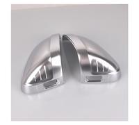 Wing Door Mirror Cover For A4 A5 S4 S5 B9 Car Rearview Mirror Cover Side Wing Protect Frame Covers Trim Silver Matte Chrome Shell(B)