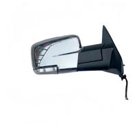 Wing Door Mirror Door Mirror Assembly For Dodge For Ram 1500 2500 3500 2013-2018 Power Folding Dual Lamps Heated Side Rearview(Sliver r)