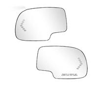 Wing Door Mirror Glass Compatible With Chevy For Silverado For Tahoe For Avalanche 2003-2006 Heated Side Rearview Mirror Glass 4Pin 88944391 88944392(1Pair)