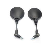 Wing Door Mirror Glass For Motocross Motorcycle Bike Rearview Mirrors Foldable Round 10MM Scooter Rear Mirror