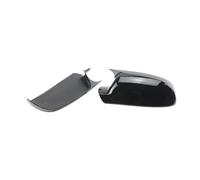 Wing Door Side Mirror Shell 2x Carbon Fiber Look Add-on Style Rearview Mirror Cover Cap Black For A4 A5 S4 S5 B8.5, RS3 RS4 RS5, A3 8P B8.5 Horn Shape