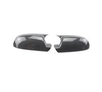 Wing Door Side Mirror Shell 2x Carbon Fiber Look Add-on Style Rearview Mirror Cover Cap Black For A4 A5 S4 S5 B8.5, RS3 RS4 RS5, A3 8P B8.5 Horn Shape