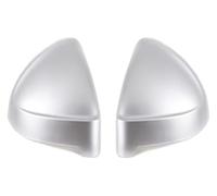 Wing Door Side Mirror Shell Cap For A4 B9 8W S4 RS4 A5 S5 RS5 2017-2023 Black Carbon Side Housings Auto Wing Mirror Matte Covers(Matte Silver)