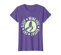 Wing Foil saying Eat Sleep Wing Foil Repeat Wing Foiler T-Shirt