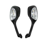 Wing Foldable Mirrors For Suzuki XV650 SV650S SV1000 SV1000S 2003-2008 Motorcycle Rearview Rear View Side Mirrors With LED Turn Signal Light Rearview Side Mirror(Clear)