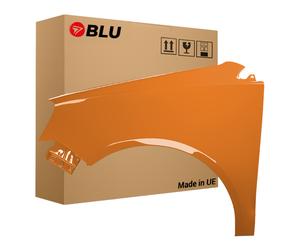 Wing for VW POLO 9N3 IV 4 LP2C left orange 05-09 fender painted Leuchtorange