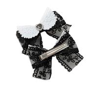 Wing Hairpin Heart Bows Hair Clip Rhinestones Elegant 2000s Trend Bows Bunches Headwear Sweet Balletcore