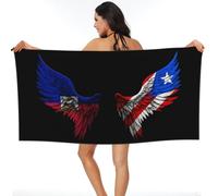 Wing Haiti And Porto Rico Flag Beach Towel, Durable Shower Towels Quick Dry Beach Blanket For Adults Pool Yoga 80X130Cm