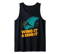 Wing It and Send It Wing Foiling Water Sports Surf Tank Top