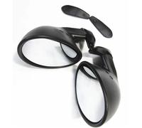 Wing Mirror Assembly 1 Pair Mirrors Universal Classic Style Rearview Mirror Custom Car Door Side Wing Mirrors Complete Wing Mirrors(Black and white lens)