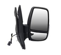 Wing Mirror Assembly 2 Wire Car Accessories Side Mirror Assembly For Transit For MK8 V363 2013-2022 Short Arm Model Manual Leather Grain Black Auto Side Mirror(Right)