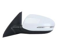 Wing Mirror Assembly 5/6/8 Wires Door Side Mirror Assembly For Kia For Optima 2011 2012 2013 2014 2015 Wing Mirror With Turn Signals Lamp Car Accessories Auto Side Mirror(WHITE,1pc left 8 Wire)