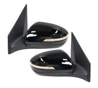 Wing Mirror Assembly 8 Pins Rearview Wing Mirror Assembly For Hyundai For I20 MK2 GB IB 2015-2020 Black Power Folding Turn Signal Light Car Accessories Wing Mirrors For Cars(1pair)