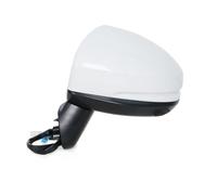 Wing Mirror Assembly Auto Door Rearview Wing Mirror Assy With Lamp Electric Folding For FIT For JAZZ GK5 2015 2016 2017 Car Side Mirror Assembly Complete Wing Mirrors(3PINS-Left-White)