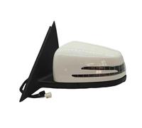 Wing Mirror Assembly Auto Side Door Mirror Assembly For Benz W204 C63 C200 C180 2006-2010 2011 2012 2013 Car Electric Folding Turn Signal Lamp Complete Wing Mirrors(White,Only Left)