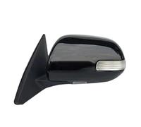 Wing Mirror Assembly Auto Side Rear View Mirror LED Turn Signal Electric Folding For Toyota For Highlander 2009-2013 Car Outside Rearview Mirror Assembly Auto Side Mirror(Black,9 Wire Left)