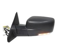 Wing Mirror Assembly Door Mirror Assembly Car Accessories For Dodge For Ram 1500 2500 3500 2013-2018 Power Folding Dual Lamps Heated Side Rearview Mirror Auto Side Mirror(Black,1pc left)