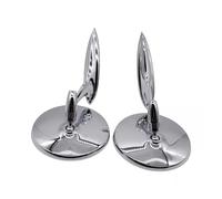 Wing Mirror Assembly For Chevrolet Impala For Chevy II Biscayne 1963-1964 LSOT001391 2PCS Chrome Door Mirror Outside Exterior Rearview Base