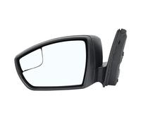 Wing Mirror Assembly For Focus 2015-2018 Rearview Wing Mirror Assembly US Version Textured Black 12 hole Socket Side Door Mirror Wing Mirror(1pc L)