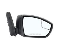 Wing Mirror Assembly For Focus 2015-2018 Rearview Wing Mirror Assembly US Version Textured Black 12 hole Socket Side Door Mirror Wing Mirror(1pc R)