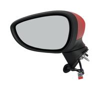 Wing Mirror Assembly For For Fiesta 6 Wire Door Mirror Assembly Magic Red ESC Lighted Heated Side Mirror Car Accessories rearview mirror(1pc left)