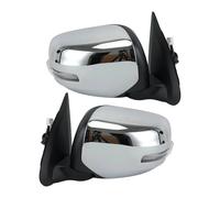 Wing Mirror Assembly For Mitsubishi For Triton L200 MQ 2015-2018 RHD Side Mirror Assembly Rearview Glass Chrome Cover With Lamp 7 Pins