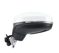 Wing Mirror Assembly Side Door Mirror Assembly For VW For Tiguan 2018-2023 White Dual Plug With Blind Spot Light Side Mirror Accessories 8 Wires Auto Side Mirror(1pc left)