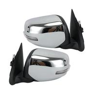 Wing Mirror Assembly Side Wing Mirror For Mitsubishi For Triton L200 MQ 2015-2018 Rearview Glass Chrome Cover Turn Signal Lamp 3/7Pins(7pins chrome 1pair)