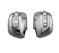 Wing Mirror Casing Novel Style ABS Chrome Plated Door Mirror Covers With Le'd For Highlander For Kluger For Alphard For Previa 1998-2003 Door Mirror Cap(LED)