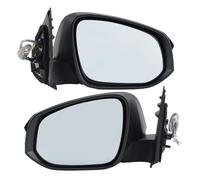 Wing Mirror Complete Assembly For Toyota For Hilux 2015-2020 5 Pins Rearview Mirror Assembly Painted Black Manual Folding Side Mirror(1 pair)