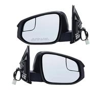 Wing Mirror Complete Assembly For Toyota For RAV4 2016-2018 7 Wires Rearview Mirror Assembly Black Manual Folding Heated(1 pair)