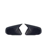Wing Mirror Cover 1 Pair Glossy Black Carbon Fiber Color Rearview Side Mirror Cover Caps For Mustang 2015-2022 Auto Exterior Accessories(C)