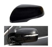 Wing Mirror Cover 1pc Car Rear View Side Mirror Cover Left Right For Edge 2015 2016 2017 2018 2019 2020 2021 With Light Hole Side Mirrors Housing Shell(Left Driver Black)
