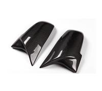 Wing Mirror Cover 2 Pieces For BMW Series 1 3 4 X For M 220i 328i 420i F20 F21 F22 F23 F30 F32 F33 F36 For X1 Rearview Mirror Cover Cap Carbon Black Mirror Cover Caps(Carbon Grain Black)