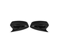 Wing Mirror Cover 2Pcs For Mazda 3 For Axela 2020 2021 2022 Car Rearview Mirror Cover Cap Carbon Fiber Glossy Black Door Wing Mirror Cover(Glossy Black)