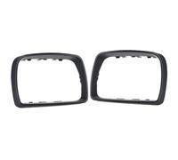Wing Mirror Cover Cap ABS Black Door Mirror Cover Car Side Wing Mirror Cap Fits for B&MW X5 E53 3.0d/3.0i/4.4i 1999-2006 51168254904 51168254903 Rearview Mirror Shells(A pair)(A pair)