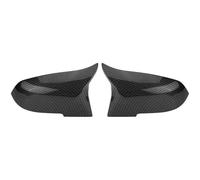 Wing Mirror Cover Cap ABS Fits for B&MW 1 SER F20 F21 2012-2019 Car Left Right Side Door Wing Rear View Mirror Covers Trim Cap Accessories 2pcs Rearview Mirror Shells(Red)(Carbon Fiber)