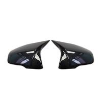 Wing Mirror Cover Cap,Car Wing Mirror Cover Caps M Style Rearview Mirror Cover Cap Real Carbon Fiber Fit Use For BMW 1 2 Series F45 F40 Z4(Bright black)