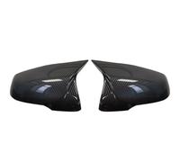 Wing Mirror Cover Cap,Car Wing Mirror Cover Caps M Style Rearview Mirror Cover Cap Real Carbon Fiber Fit Use For BMW 1 2 Series F45 F40 Z4(Carbon fiber pattern)
