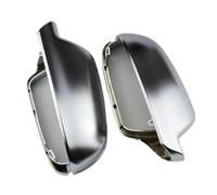 Wing Mirror Cover Cap For A3 A4 A5 B8.5 B8K 2011-2016 8F0857527B 8F0857528B Matt Chrome Mirror Cover Rearview Side Mirror Cap S Line Wing Mirror Cover(Without Side Assist)