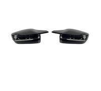 Wing Mirror Cover Cap For BMW For G20 For G21 For G28 320d 330e 330i For G30 For G38 For G11 For G12 For G15 For G16 Car Side Wing Mirror Cover Rear View Caps Mirror Cap Cover Trim(LHD-Black)