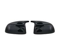 Wing Mirror Cover Cap For BMW For X3 For X4 For G02 For X5 For G05 For X6 For X7 For G07 2Pcs Glossy Black Carbon Pattern Rear Side View Mirror Covers Shell Replacement Mirror Cap Cover Trim(Bright bl
