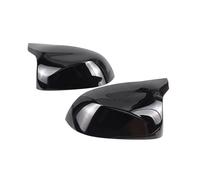 Wing Mirror Cover Cap For BMW For X3 For X4 For X5 For X6 2014 2015 2016 2017 2018 Rear View Side Mirror Cover Carbon Fiber Pattern Accessories Mirror Cap Cover Trim(Black-2pcs)