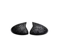 Wing Mirror Cover Cap For Cayenne 2011 2012 2013 2014 Carbon Fiber Style Black Rearview Side Mirror Cover Caps(Forged grain)